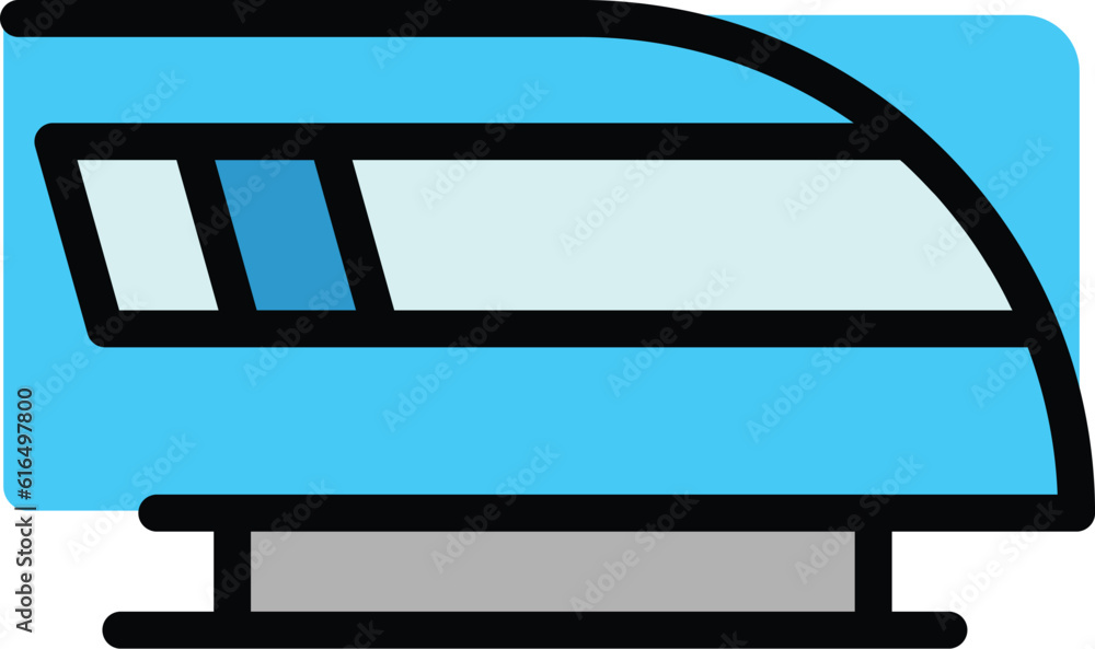 Poster traffic fast train icon. outline traffic fast train vector icon for web design isolated on white bac