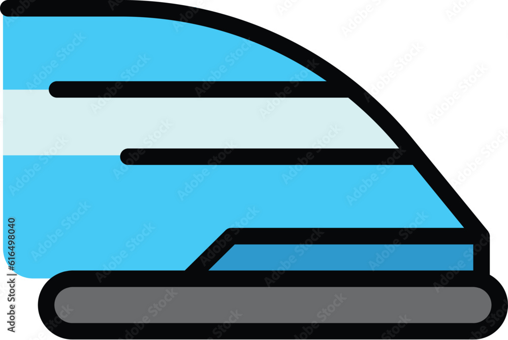 Aufkleber high speed power train icon. outline high speed power train vector icon for web design isolated on w