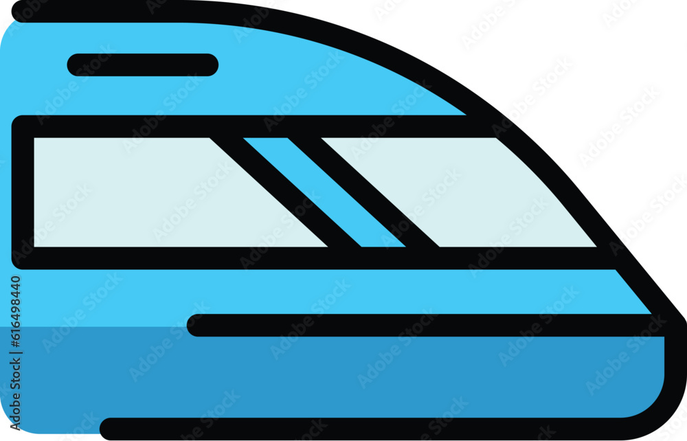 Poster subway high speed train icon. outline subway high speed train vector icon for web design isolated on
