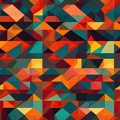 Fototapeta premium Abstract seamless repeat simple geometric pattern