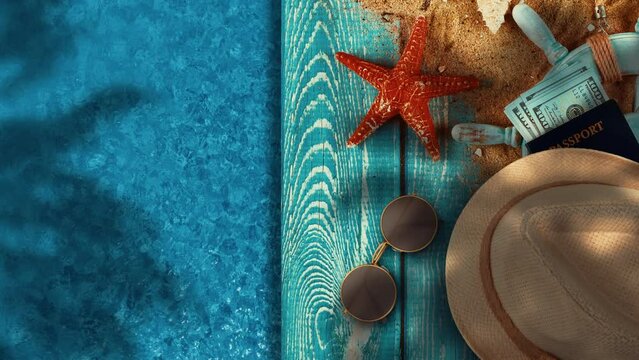 Summer, Sun, Vacation Concept. Can be Used Horizontally and Vertically. 