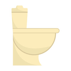 commode or english bathroom concept vector icon design, Housekeeping symbol, Office caretaker sign, porter or cleanser equipment stock illustration