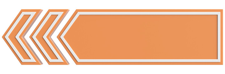 Fototapeta premium Previous button. Back button. 3D illustration.