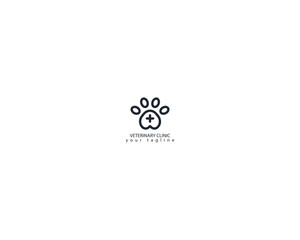 Veterinary Logo Design template, Modern Pet Paws logo design vector, symbol icon, Paw logo template, animal day care and pet shop, emblem, label design elements for pet shop, zoo shop, pet care vector