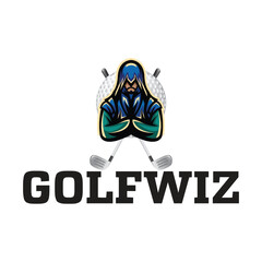 Golf Wiz Modern professional golf template logo design for golf club