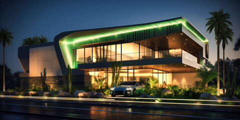 Naklejka premium modern design of a house
