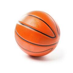 Fototapeta premium Basketball isolated on white background. Generative AI