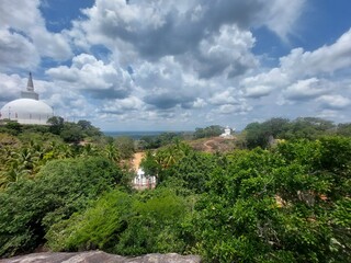 view from the top of a hill