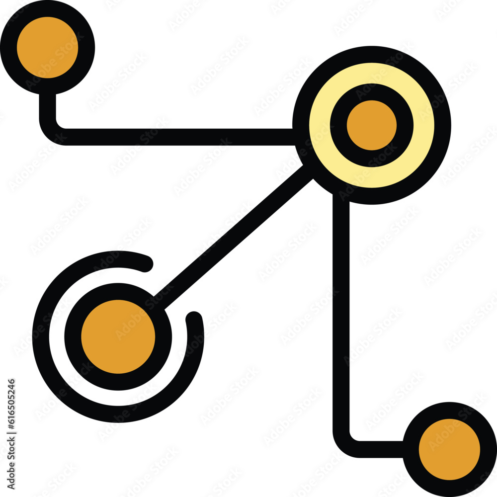 Poster scheme trust relationship icon. outline scheme trust relationship vector icon for web design isolate