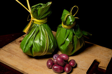 THE JUANE, TYPICAL FOOD OF THE PERUVIAN AMAZON, IS CONSUMED IN THE TRADITIONAL CELEBRATION OF SAN...