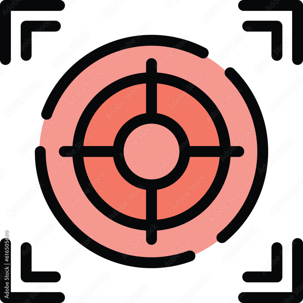 Poster relationship target icon. outline relationship target vector icon for web design isolated on white b