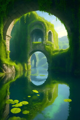 ancient villa with a magnificent landscape