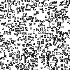 Minimal ornamental background with abstract shapes. Black and white texture. Simple abstract ornament background. Dark design for decor, fabric, cloth.