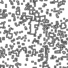 Minimal ornamental background with abstract shapes. Black and white texture. Simple abstract ornament background. Dark design for decor, fabric, cloth.