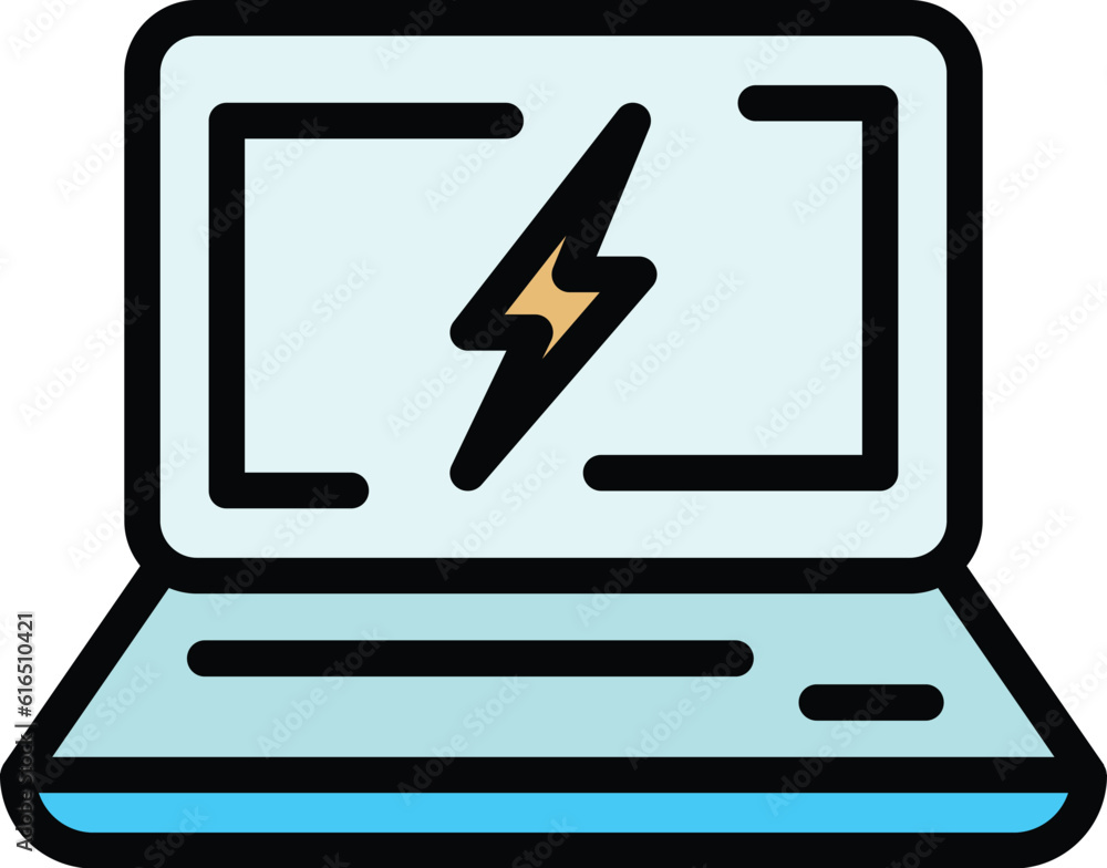 Poster laptop support icon. outline laptop support vector icon for web design isolated on white background 