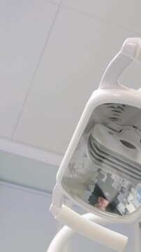 Medical Lamp In Healthy Spal lamp turns on and then turns off. High quality 4k footage