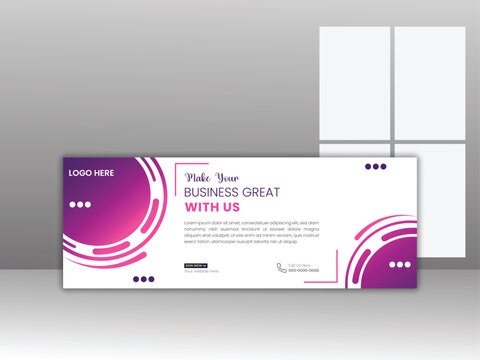 Corporate Business Social Media Design Facebook Cover Template Web Banner Template,  Facebook Cover Design Template, and Web Banner Template Design for Social Media posts.