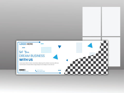Corporate Business Facebook Cover Banner Template, Facebook Cover Design Template, and Web Banner Template Design for Social Media posts, Template banner and Cover for Social Media Ad.

