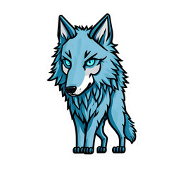 wolf isolated on transparent background. ai generated 