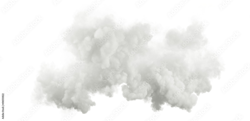 Leinwandbilder isolate realistic clouds flowing soft shapes 3d render png