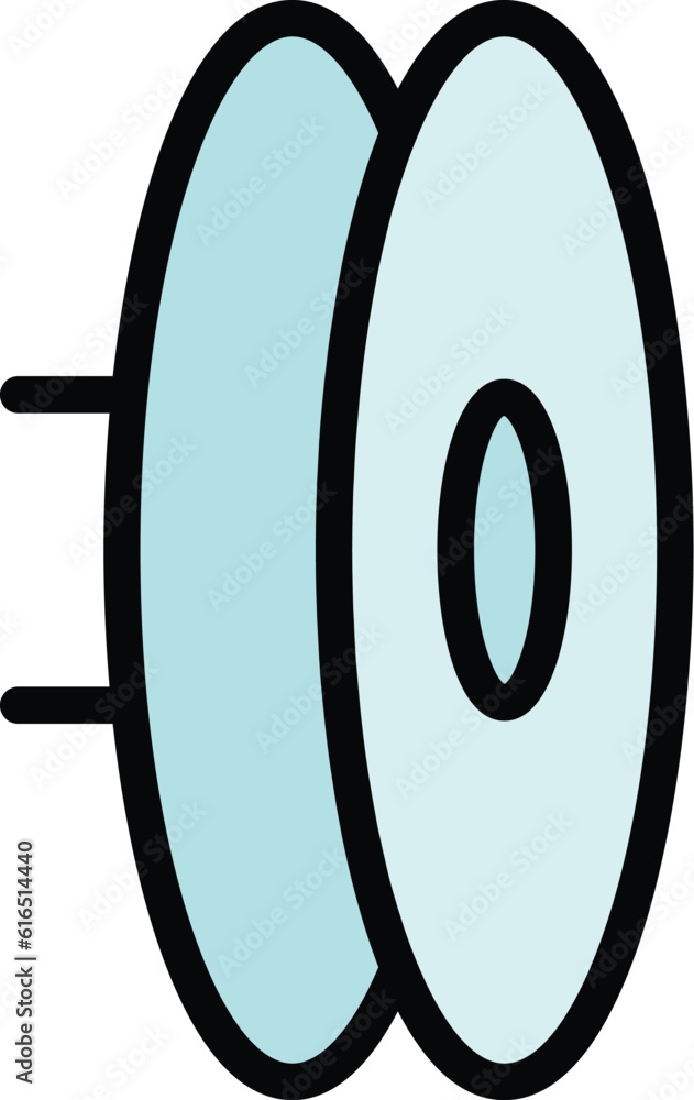 Poster refrigerator device icon. outline refrigerator device vector icon for web design isolated on white b
