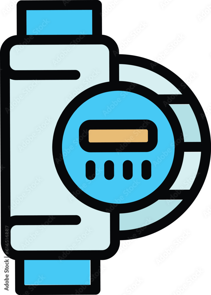 Poster battery washer machine icon. outline battery washer machine vector icon for web design isolated on w