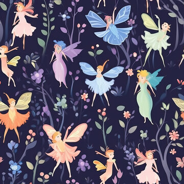 vibrant gradient seamless fairy shells vector blue and... Fairies Seamless Images – Browse 62,863 Stock Photos, Vectors, and ...
