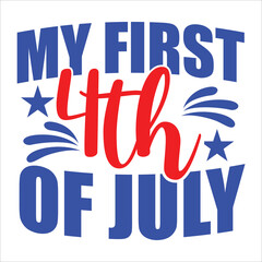 4th July shirt design Print template happy independence day American typography design.