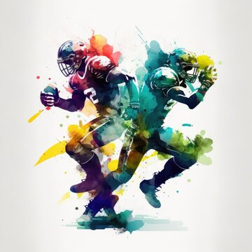Football Silhouette With No Background Images – Browse 126 Stock Photos