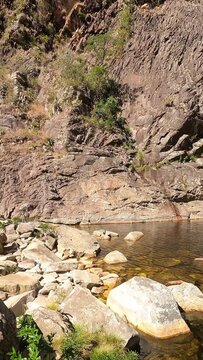 Cachoeira rabo de cavalo na cidade de Concei&ccedil;&atilde;o do Mato Dentro, Estado de Minas Gerais, Brasil