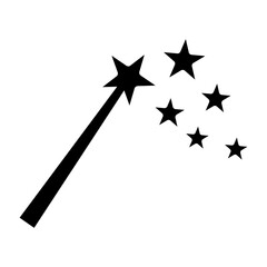 magic wand icon vector logo template