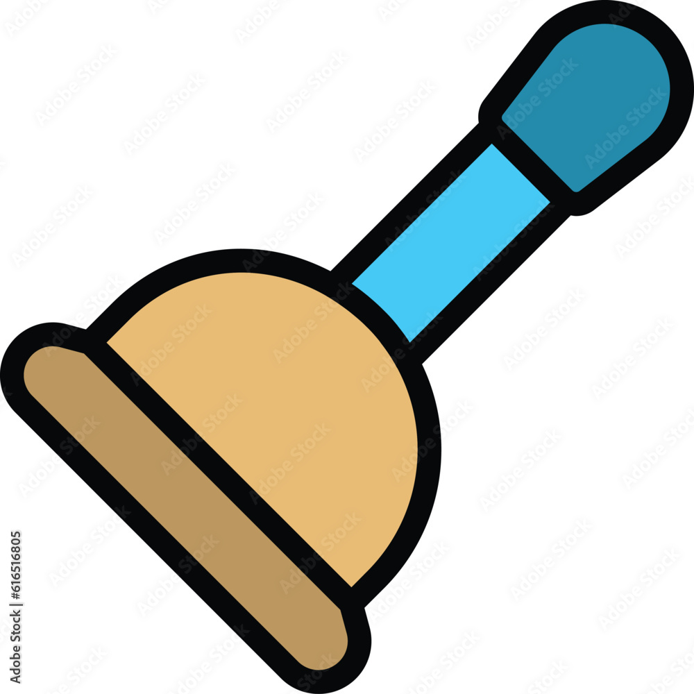 Poster rubber plunger icon. outline rubber plunger vector icon for web design isolated on white background 