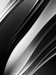 black and white abstract Generative AI 