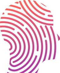 Fototapeta na wymiar Abstract head cyber technology logo