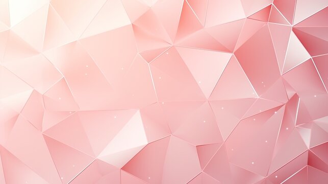 shiny light pastel pink papercut geometric background- stylish background design