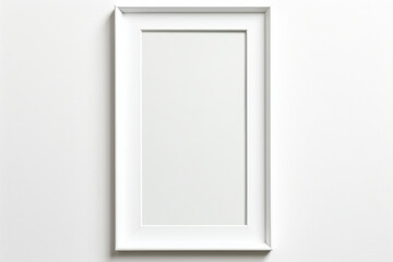 white frame on white background