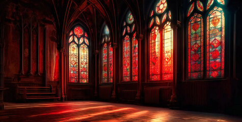 red stained glass windows wallpaper for windows