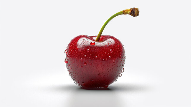 cherry in water HD 8K wallpaper Stock Photographic Image