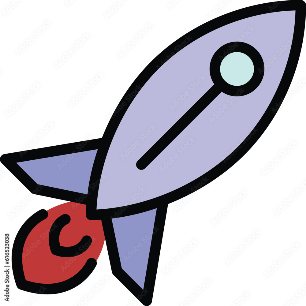 Poster cosmos shuttle icon. outline cosmos shuttle vector icon for web design isolated on white background 