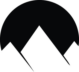 Mountain logo icon vector