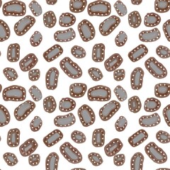 Microbe germ abstract simple fun seamless pattern
