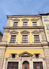 Fototapeta na wymiar Palazzo Bandinelli at Market Square in Lviv, Ukraine