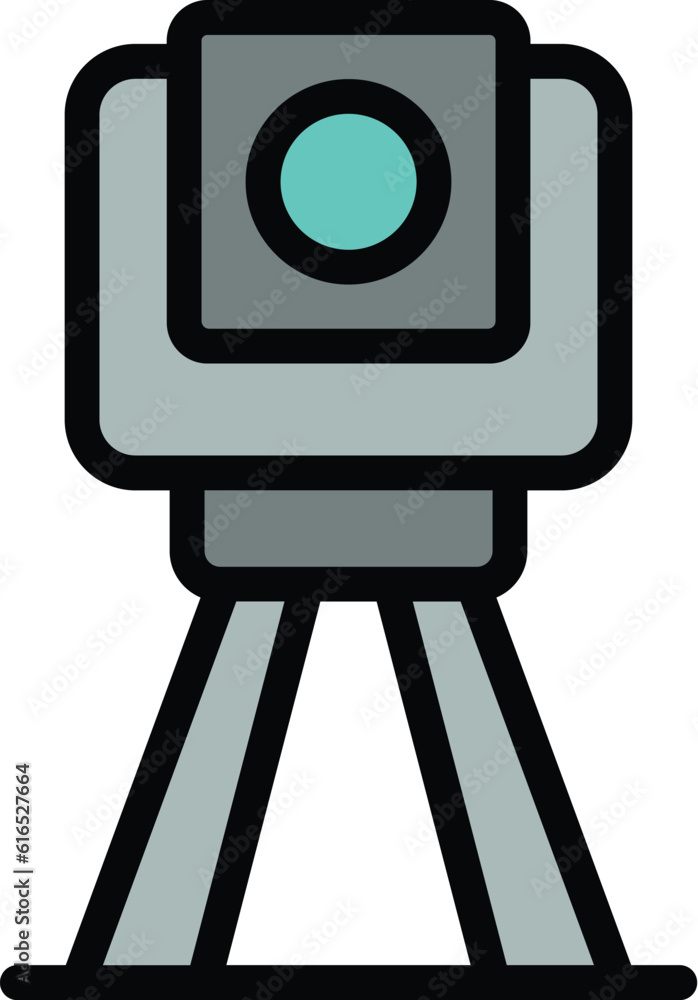 Poster radar restriction icon. outline radar restriction vector icon for web design isolated on white backg