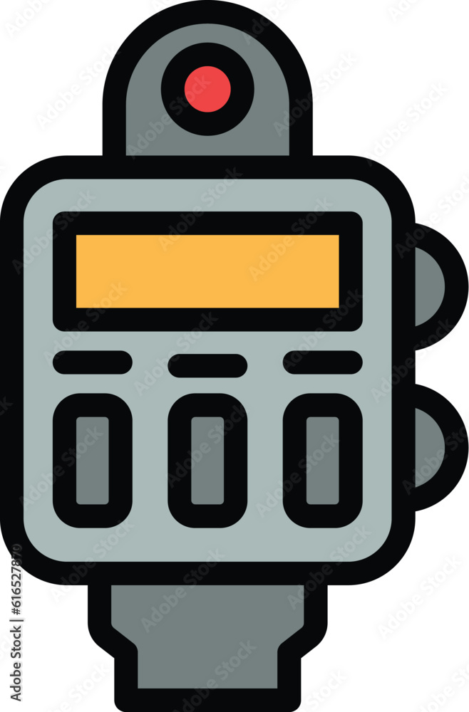 Poster speed radar device icon. outline speed radar device vector icon for web design isolated on white bac