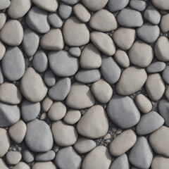 Seamless texture - pebbles, rocks, infinite