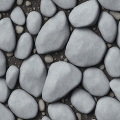 Fototapeta na wymiar Seamless texture - pebbles, rocks, infinite