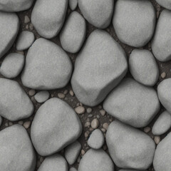 Fototapeta na wymiar Seamless texture - pebbles, rocks, infinite