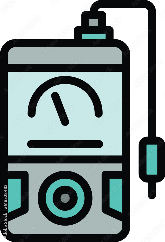 Poster science ph meter icon. outline science ph meter vector icon for web design isolated on white backgro