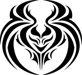 Black tribal tattoo, Isolated