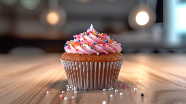cupcake HD 8K wallpaper Stock Photographic Image